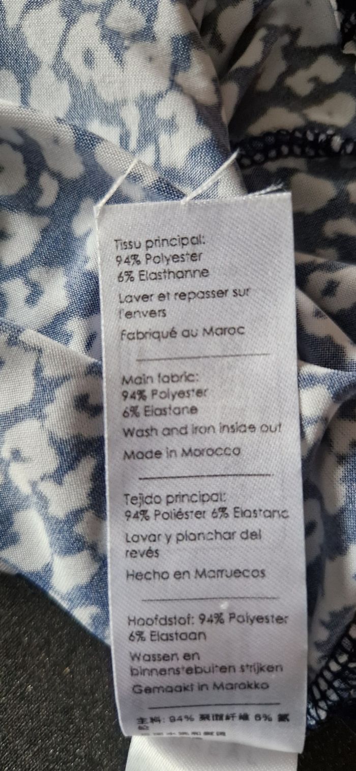 Blouse Bréal en très bon état - T 1 - Bleue et blanche - photo numéro 6