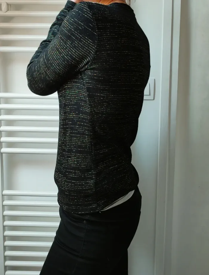 Pull maille fine doré S - photo numéro 3