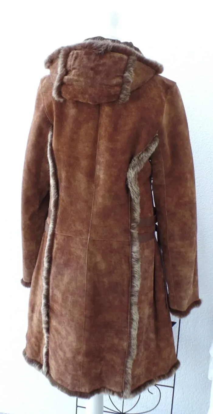Manteau cuir_daim neuf T.36-38 - photo numéro 13