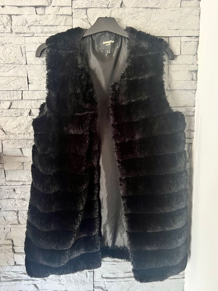 Gilet sans manches fasse fourrure - photo numéro 4