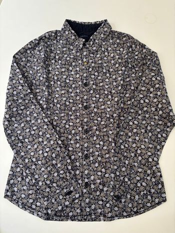 Chemise manches longues noir et blanc ikks 10ans