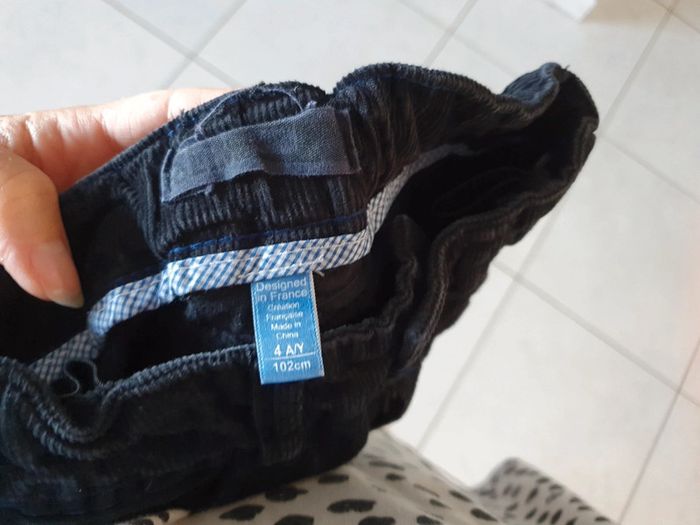 Pantalon garçon imitation velours okaidi 4 ans HIV - photo numéro 6