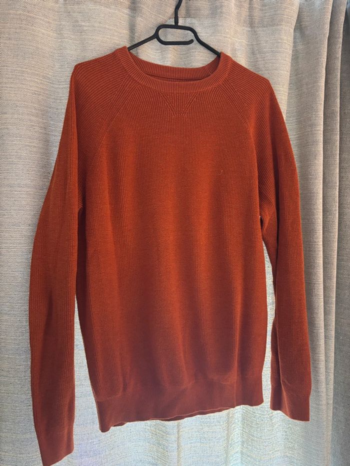 Pull maille orange - photo numéro 3