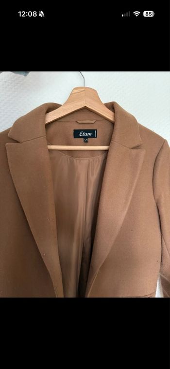 Manteau long couleur camel