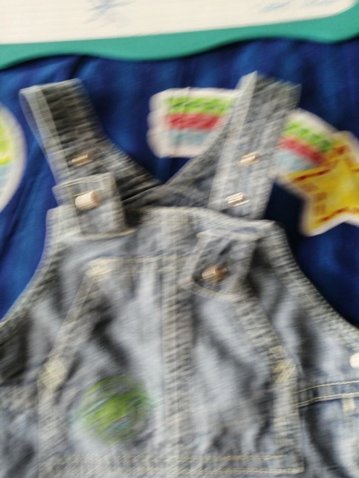 Salopette et t shirt col montant obaïbi 6 mois - photo numéro 4