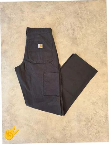 Pant Carhartt Double Knee W30|FR40 L32 coupe droite gris Homme-Men pan43b