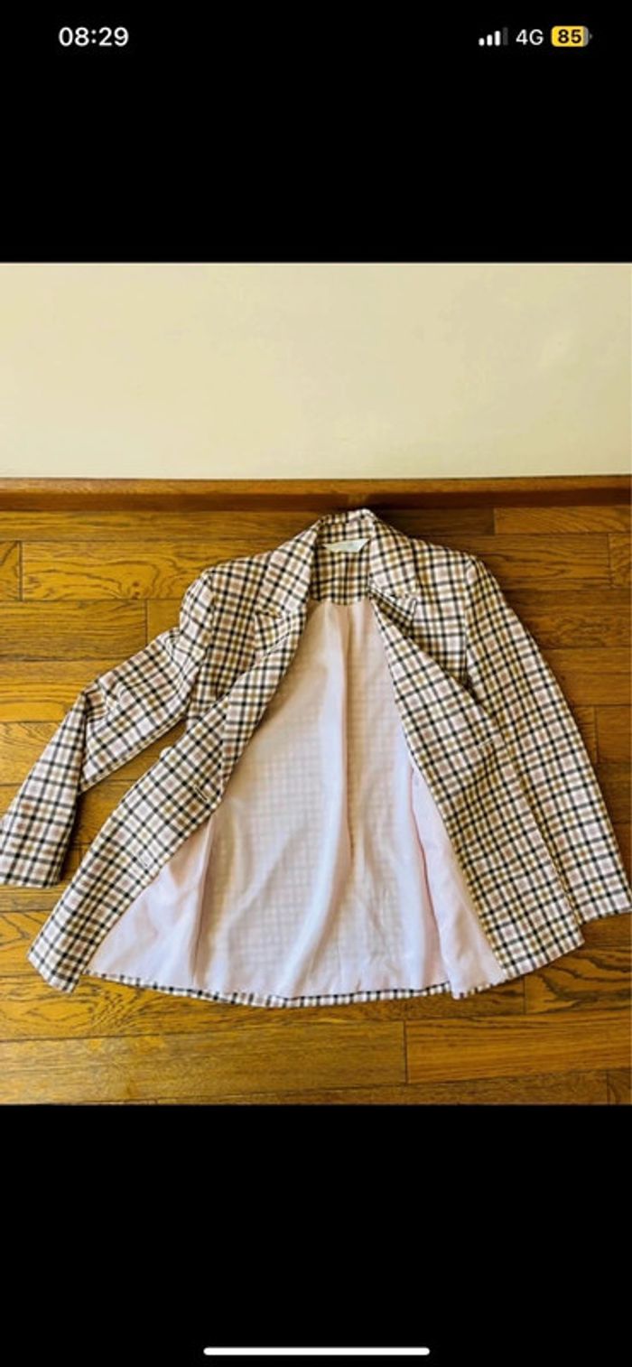 Sublime veste primark taille 32 à motif petit carreaux Vichy neuf - photo numéro 5