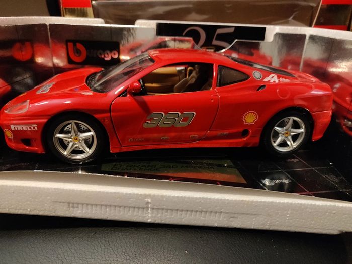 Ferrari 360 Modena Challenge #360 - Rouge - 25 Ans En Boîte - Bburago 1/18 - photo numéro 8