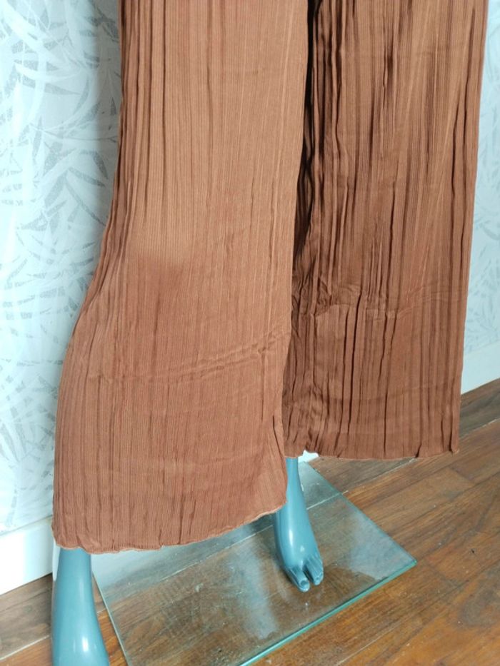 Sublime pantalon plissé wide legs femme taille 36 38 40 42 44 46 - photo numéro 5