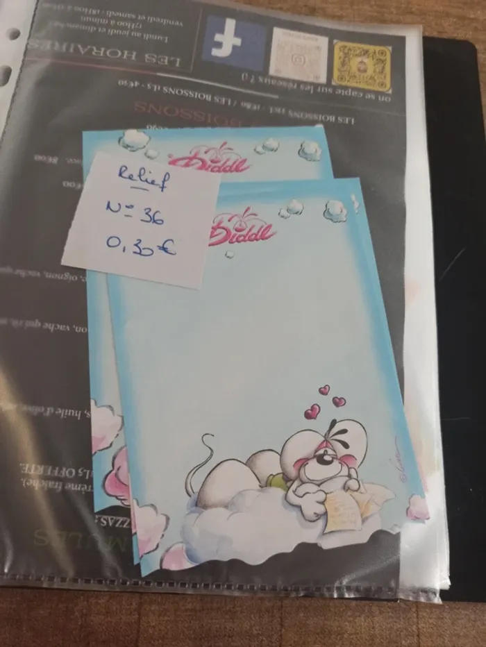 Feuille Diddl relief 36 0,30€