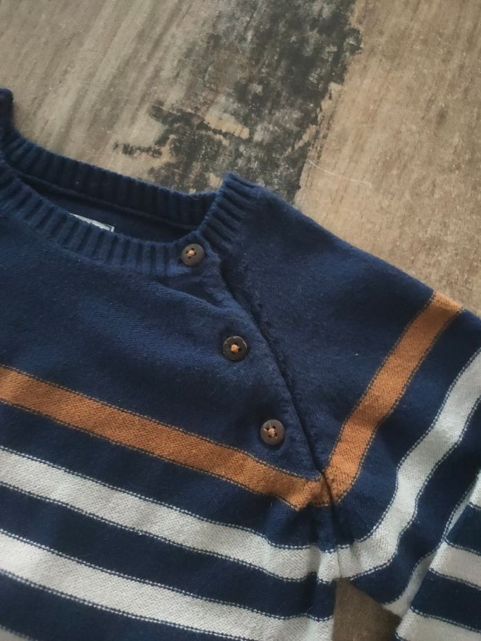 Pull fin manches longues bébé garçon 24 mois pat et ripaton - photo numéro 2