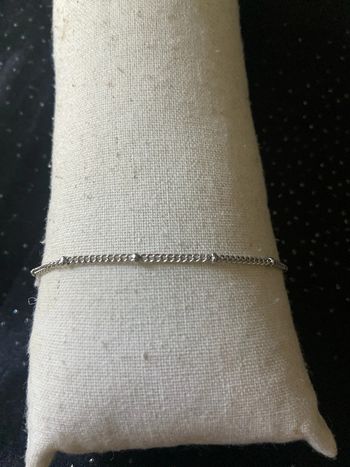 Bracelet fin argenté bohème