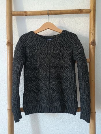 Pull en maille noir et doré 10 ans