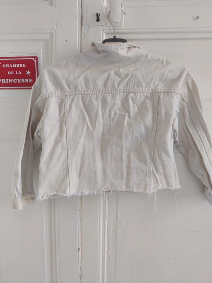Veste courte jean crème 8 ans - photo numéro 3