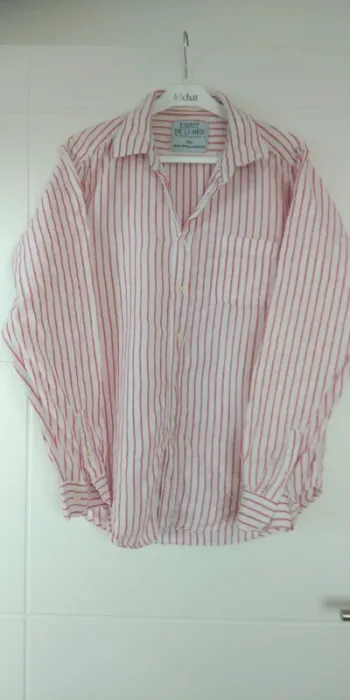 Chemise longue rayée en lin taille L Esprit de la Mer