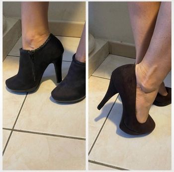 Lot de 2 paires bottines et escarp.femme 37.