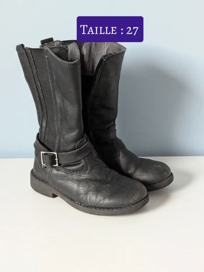 Bottes fille taille 27 Gémo