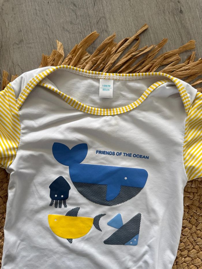 T shirt maillot de bain 18 mois okaidi - photo numéro 2