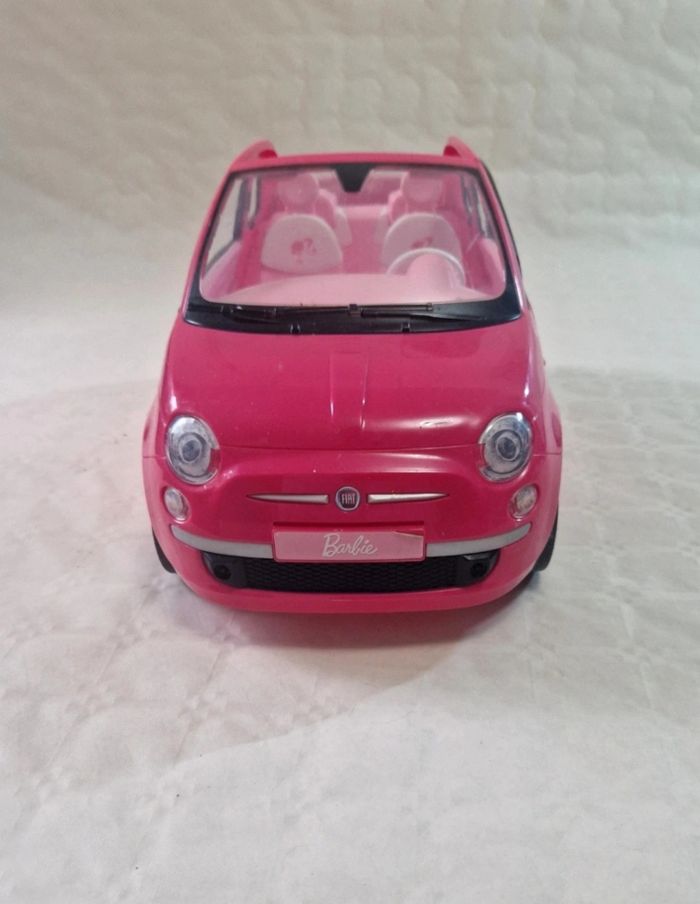 Voiture Barbie Mattel Fiat 500 Rose 2012 - photo numéro 4