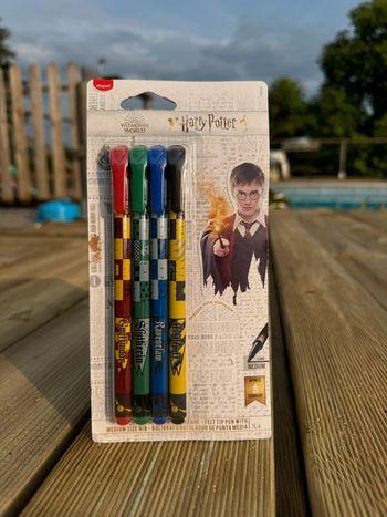 Lot de 4 stylos feutres Harry Potter