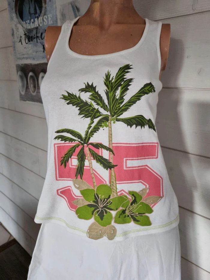 Top fleuri tropical vintage y2k T36-38