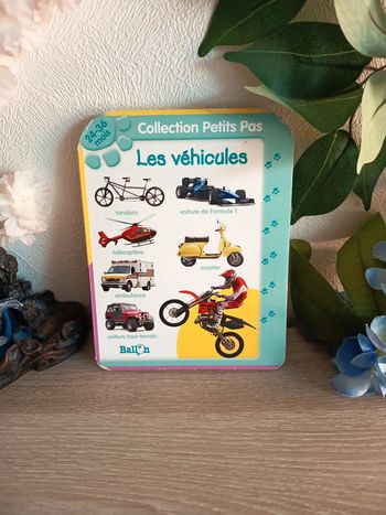 Livre cartonné – Les véhicules – Collection Petits Pas