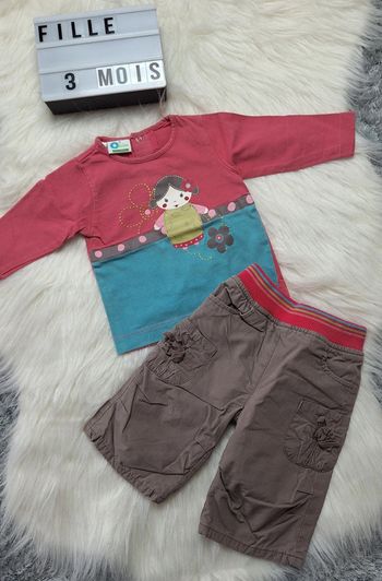 Ensemble fille 3 mois