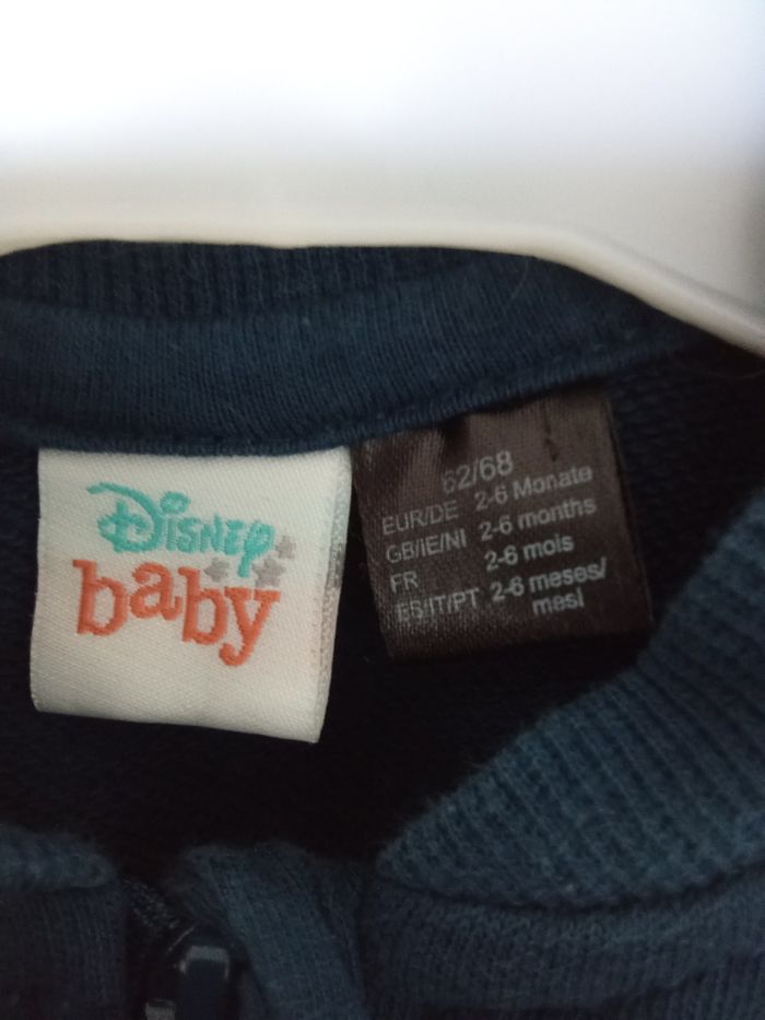 Ensemble garçon bébé 2-6 mois  simba gilet, pantalon, bleu canard, jaune hiver - photo numéro 5