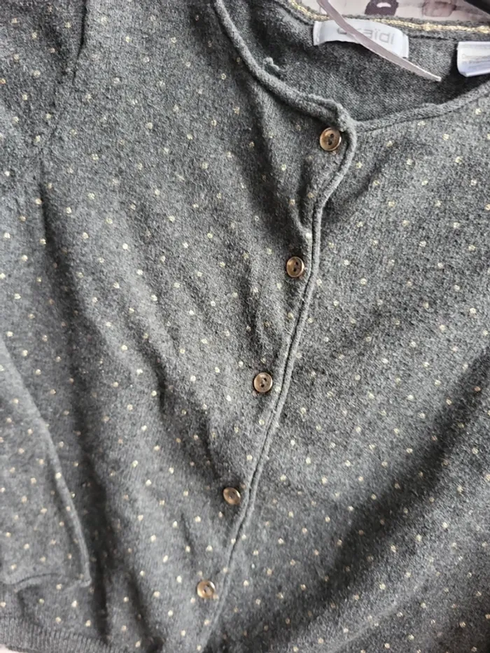 Gilet gris 6ans - photo numéro 4