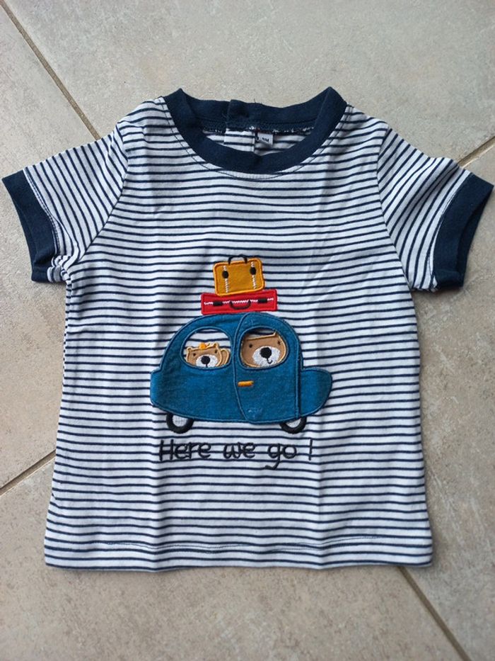 Tee-shirt manches courtes 6 mois neuf