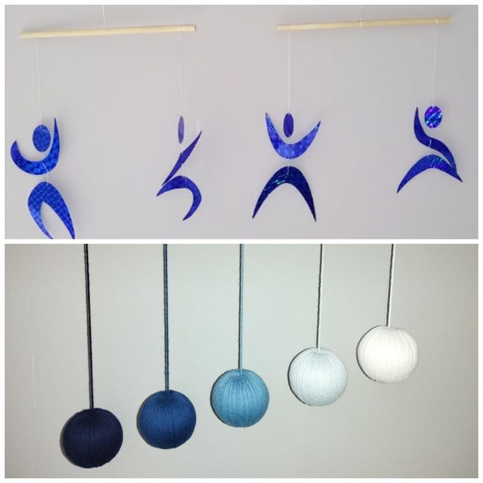 Neuf lot de 2 mobiles inspiration Montessori