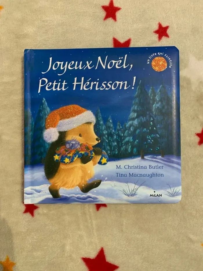 Joyeux Noël, Petit Hérisson – Petit format – Livre qui scintille