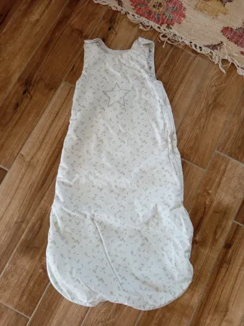 Gigoteuse blanche a plumes brodée étoile, 36 mois, Vertbaudet
