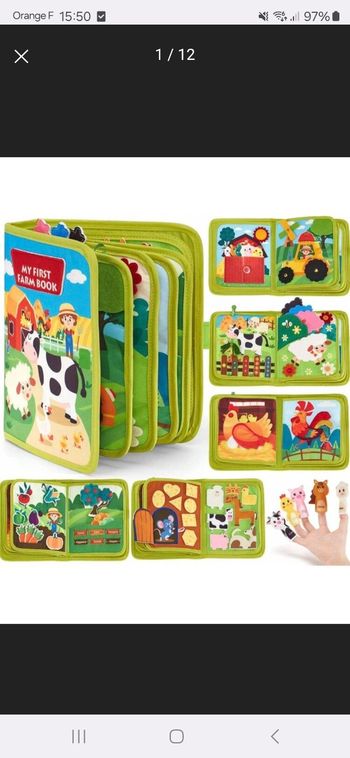 Livre busy book ferme