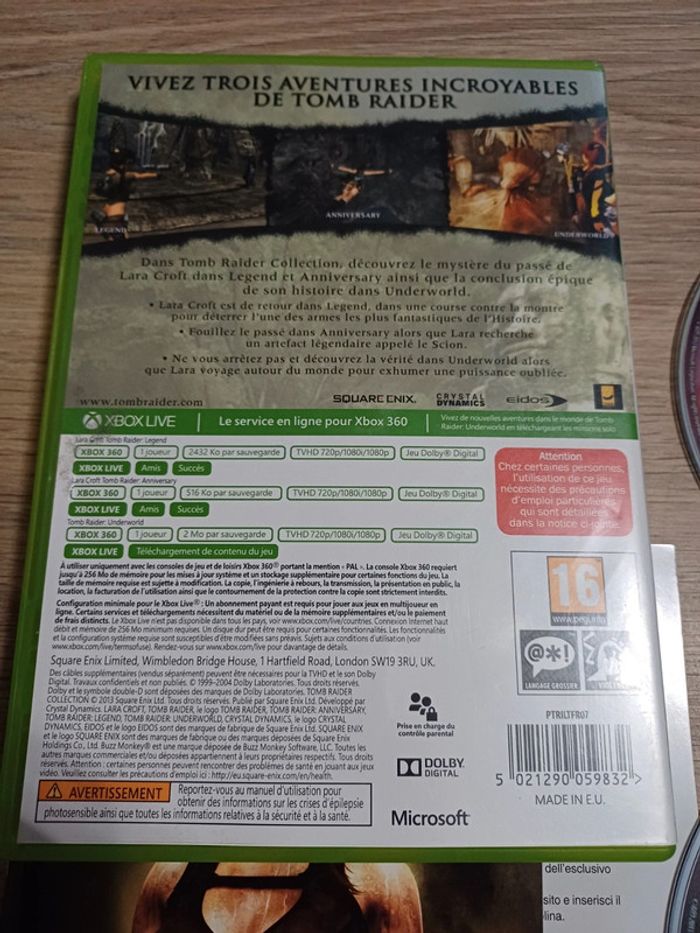 Tomb Raider Collection Xbox 360 - photo numéro 3