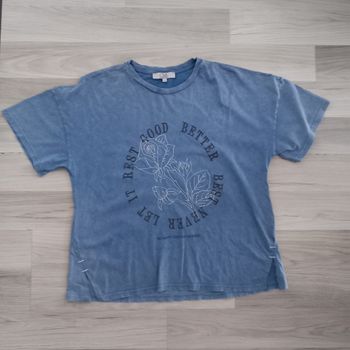 T-shirt femme bleu C&A taille M