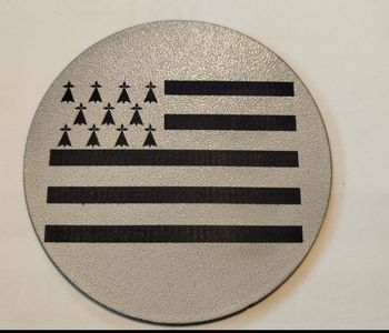 Lot de 4 Sous-verres Bretons - Impression 3D & Gravure Laser
