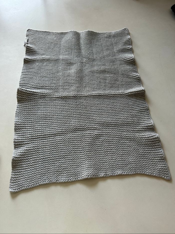 Plaid bébé Cyrillus – Grosse maille en laine (80%) – 63x83 cm - photo numéro 2