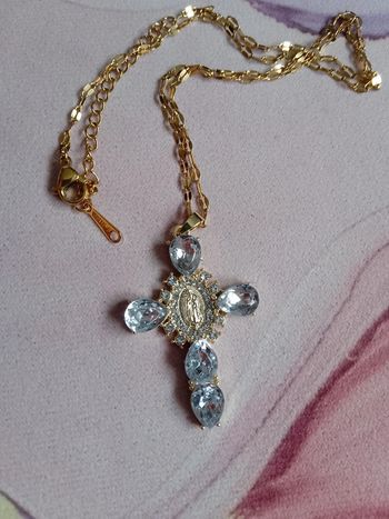Collier crois vierge Marie