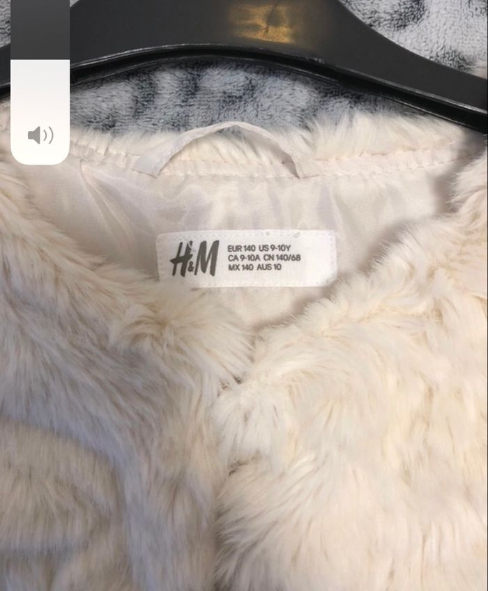 Veste en fausse fourrure H&M - Taille 10 Ans - photo numéro 3