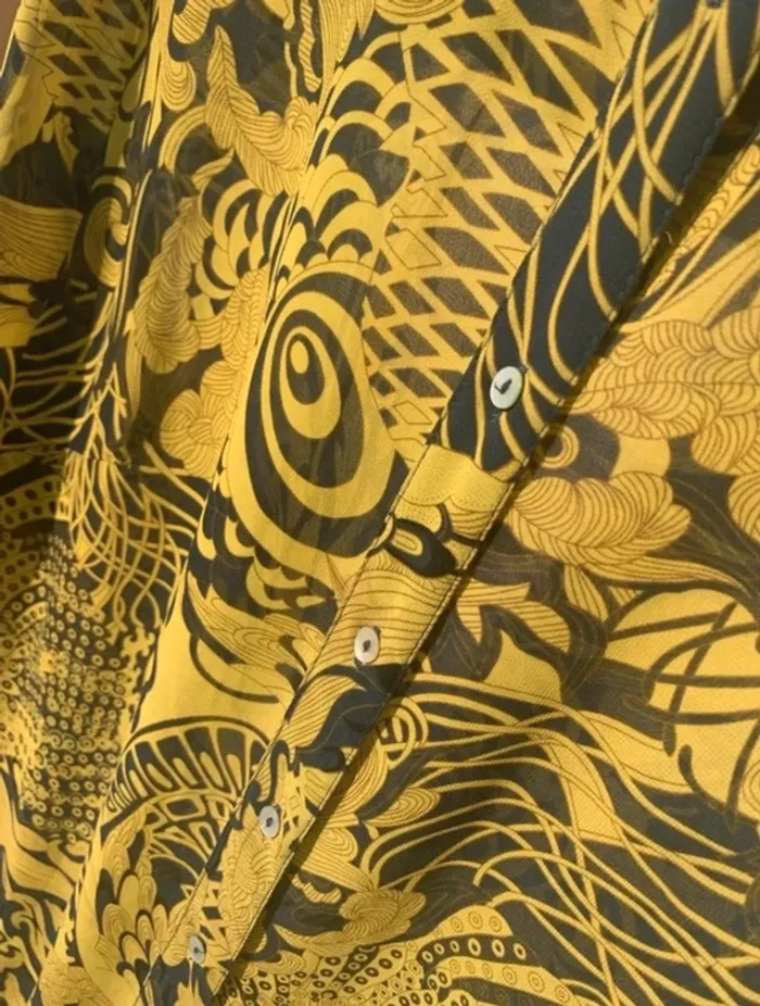 Chemisier long h&m manches longues - photo numéro 7