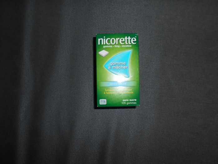 Boite de 105 gommes à mâcher Nicorette
