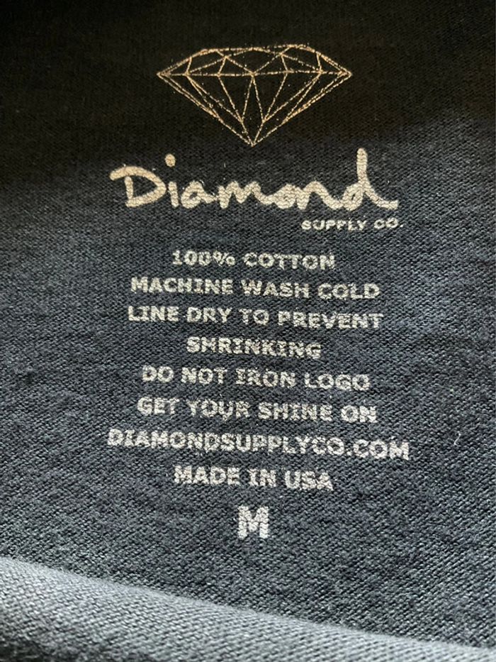 T-shirt noir pour homme Diamond Basketball taille M fabriqué aux USA 324 - photo numéro 10