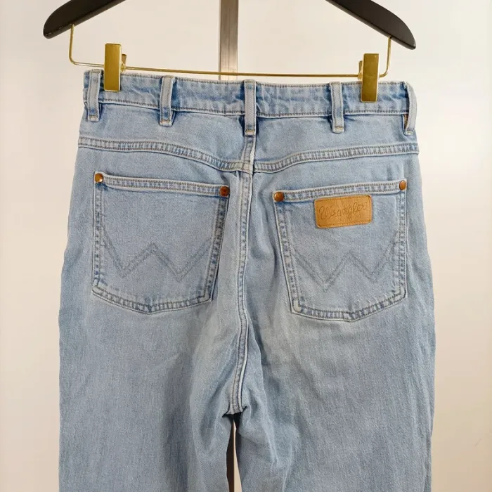 Jean Wrangler Westward bootcut taille 28 (38FR) L32 coupe flare bleu clair taille haute A1340 - photo numéro 8
