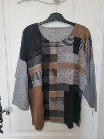 Pull multicolore 3/4 Plus