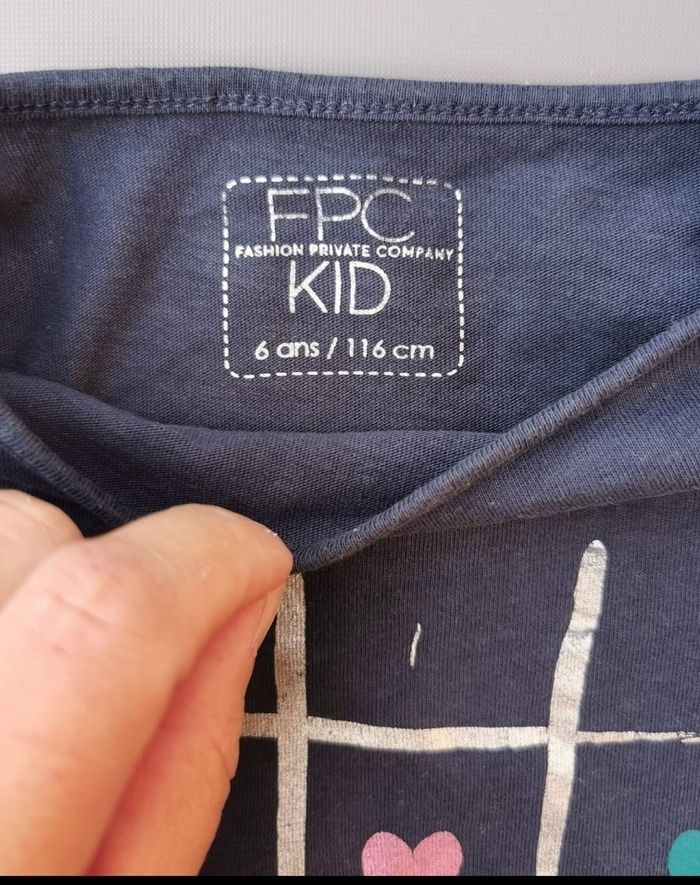 Lot de 2 tee-shirts 6 ans fille FPC Kids - photo numéro 4