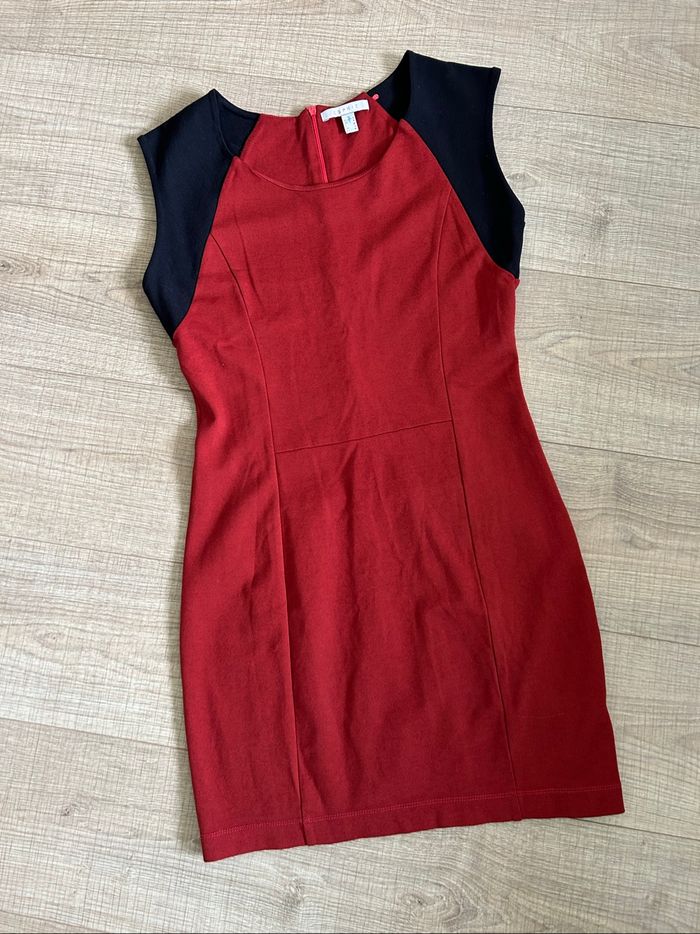 Robe orange et noire sans manches Esprit taille française M TBE - photo numéro 7