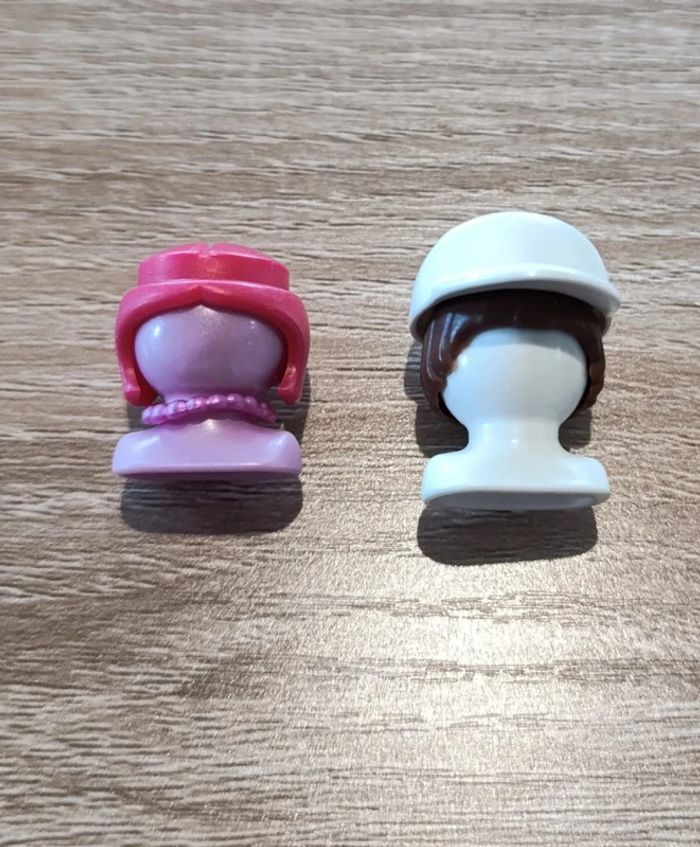 Playmobil tête à coiffer portant coiffure
