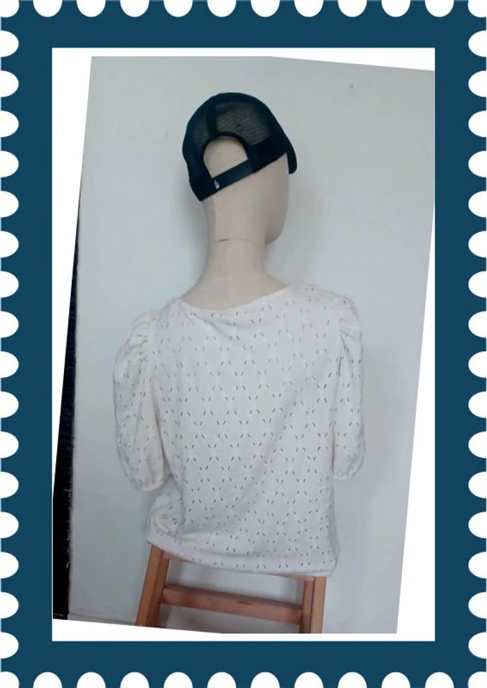 Jolie blouse écru Gemo XL - photo numéro 3