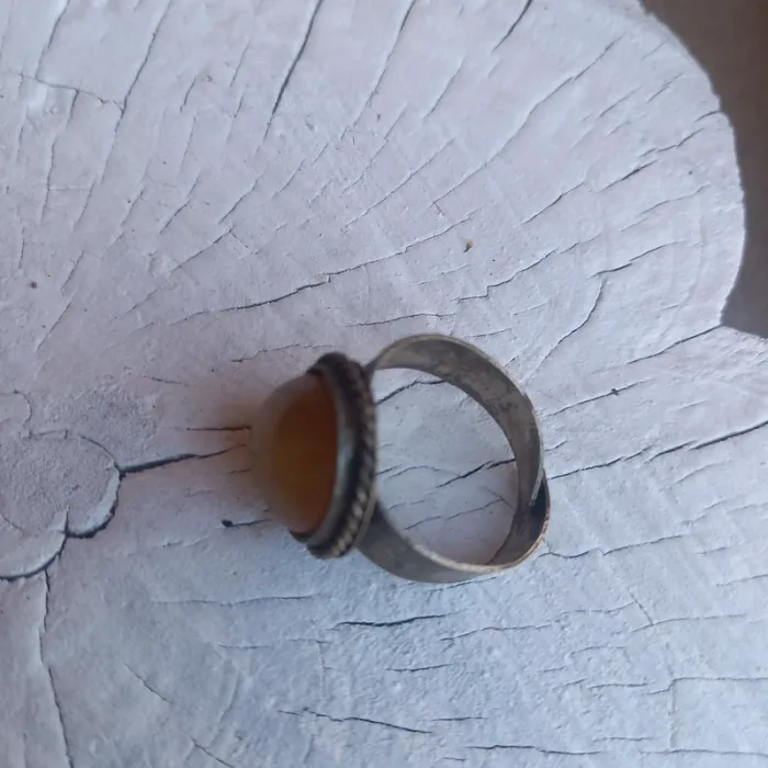 Bague vintage pierre ajustable - photo numéro 3